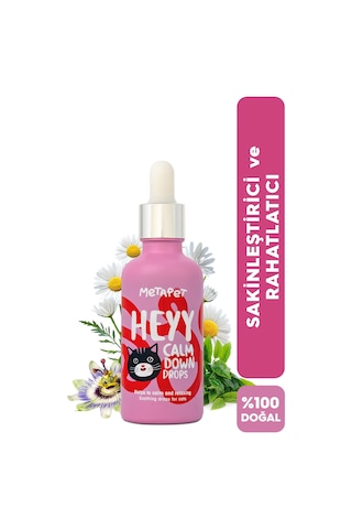 Metapet Kediler İçin %100 Doğal Sakinleştirici Stress Relax Damla 50 ML