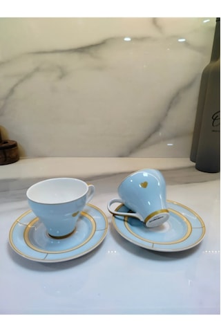 Kr Talya Kahve Fincanı 90ml Mavi