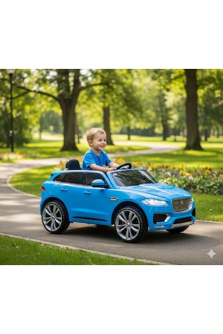 Freebebek Jaguar 12 Volt Kumandalı Akülü Araba Mavi