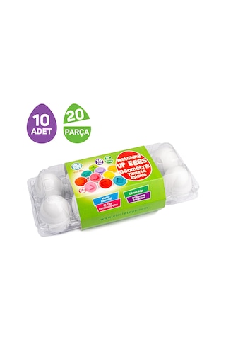 10'lu Geometrik Yumurta Eşleme Oyunu