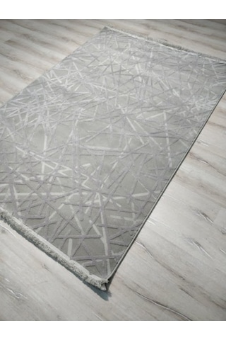 Yhome Luxor 2727Gri 160X230 Cm Saçaklı Salon Halısı