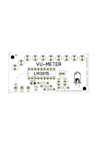 Clıp Göstergeli Vu-Metre - 10 Led Vu-Meter Devresi Lm3915