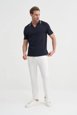 Cazador Triko Lacivert Erkek Polo Yaka T-shirt 3037 Lacivert