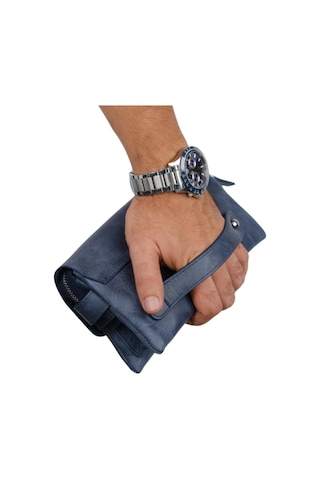 Mft Leather Hakiki Deri Unisex El Çantası Boliva 9874 Tiguan Lacivert