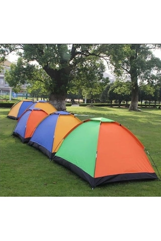 Realindirim Kamp Çadırı Kolay Kurulum 6 Kişilik 220x250x150 Sarı