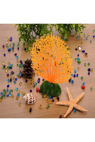 Sones Akvaryum Dekoratif Silikon Sahte Mercan Balık Tankı Yapay Bitki Dekoratif