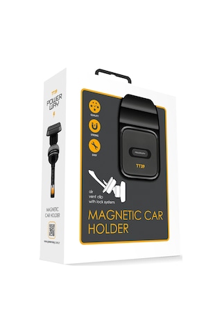 Powerwat Tt39 Ultra Lüks Araç İçi Mıknatıslı Ayarlanabilir Telefon Tutucu Tüm Havalandırma Izgarası Uyumlu