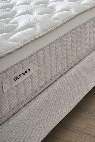 Bohem Prime Tek Kişilik Premium Ortopedik Pocket Yaylı Yatak Isı Dengeleyici Konfor Ve Sessiz Uyku Ekru