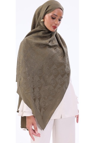 Valentino Orlandi Alia Şal - Yeni Dama Desenli - Haki 74505808