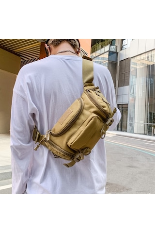 Erkek Günlük Moda Omuz Çantası Mh1239w Haki