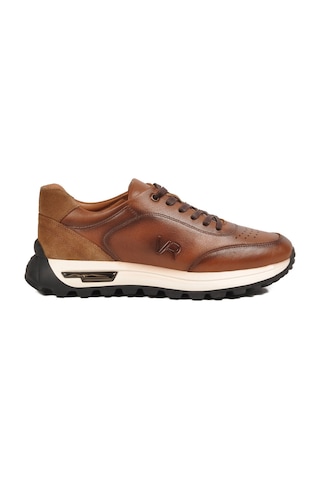 Voyager Taba Hakiki Deri Erkek Sneaker Memory Taban Premium Casual Ayakkabı M654 M