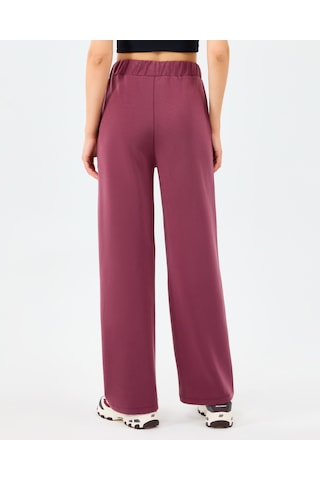 Skechers W Lounge Loose Wide Leg Sweatpant Kadın Bordo Eşofman Altı S2520013-3877 Bordo