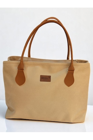 Nenny Baby Deri Anne Bebek Omuz Çantası Taba Taba