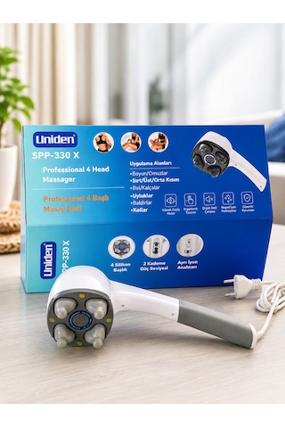 Uniden Spp-330x Dört Başlı Masaj Aleti Yüksek Güçlü Motor