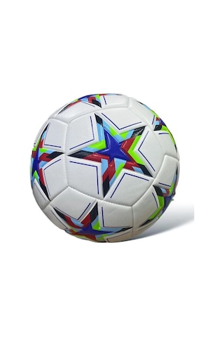 Jook Şampiyonlar Ligi Aşınmaya Dayanıklı Antrenman Suni Deri Sert Zemin Futbol Topu Bsf-34 - Beyaz Saks Beyaz - Saks Mavi