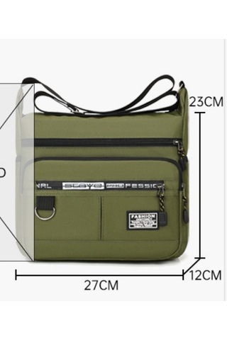 Uiowoo Büyük Kapasiteli Erkek Çantası Omuz Çantası Aşınmaya Dayanıklı Sırt Çantası Çok Cepli Çantası İş Gündelik Erkek Crossbody Çantası Koyu Mavi