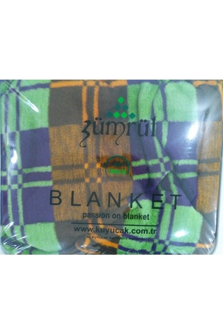 Zümrüt Çift Kişilik Lüks Peluş Battaniye (314259554) Çok Renkli