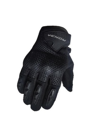 VENOM VN-920 YAZLIK KADIN MOTOSİKLET ELDİVENİ SİYAH