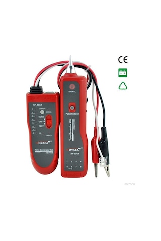 Nf-806r Ağ Kablosu Arıza Tespit Cihazı Test Cihazı Utp Stp Rj45 Rj11, Timsah Klipsli