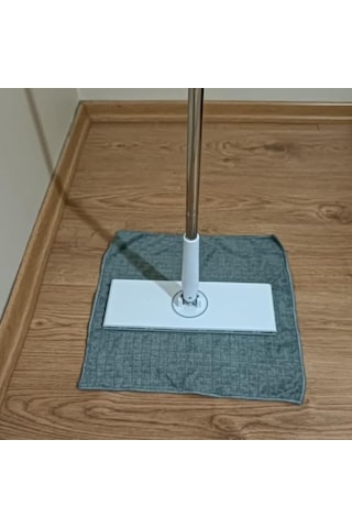 Tembel Mop - Tüm Bezleri Kendi Alabilen Otomatik Mop, 360 Dönebilen, Kullan At Bezler İçin Pratik Mop