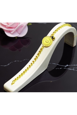 Çeyrek Altınlı Künye-bileklik Sarı Sarı Altın