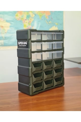 Superbag 18’Li Monoblok Çekmece Avadanlık Set Asr-6011