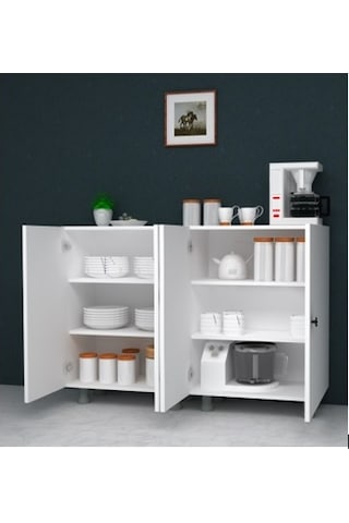 Çok Amaçlı Dolap Mutfak / Kiler / Banyo Dolabı 120 Cm Suntalam