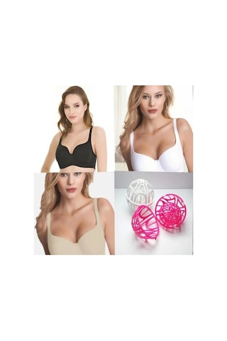 Le Jardin 9720 Amanda Toparlayıcı Telli Ultra Soft Sütyen C Cup Siyah
