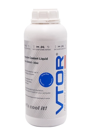 Vtor Bilgisayar Soğutma Sıvısı 1000ML Kristal Mavi