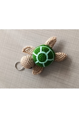 Caretta Örgü Anahtarlık Gümüş