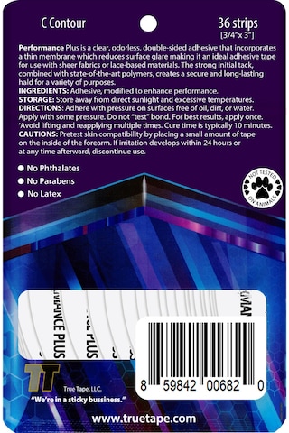 Truetape Performanceplus Mavi Protez Saç Bandı C Oval 2.0 CM x 7.5 CM