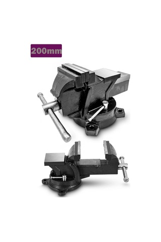 Moonshop Alman Modeli Pro 200mm 4" 360" Dönerli Taban Dövme Çelik