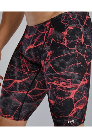 Tyr Durafast Elite Erkek Jammer Mayo - Synapse Kırmızı - Siyah