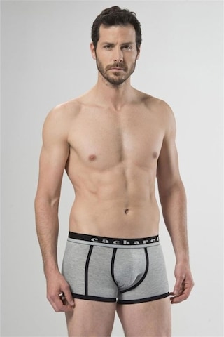 Cacharel 1322 Ikili Boxer - Siyah/Gri Melanj