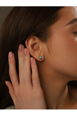 Serebranyj Dom Gümüş Şık Çiviler Doğal Turkuazlı 161729851 Diğer