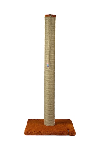 82cm Lüx Tırmalama Tahtası Catnipli Jüt Tırmalama Turuncu Minder Yüzey