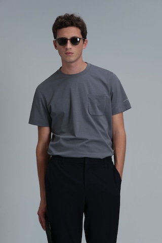 Lufian Erkek Felix T-shirt 111020218 Gri