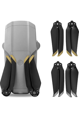 Samdoo Djı Mavıc Aır 2 İçin Gümüş Uçlu Hacimli Abs Malzeme 4 Adet Gürültü Azaltıcı Perde Diğer