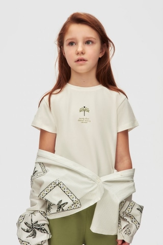 Xo Kids Kız Çocuk Gömlek 8-14 Yaş 38424 Ekru - Yeşil