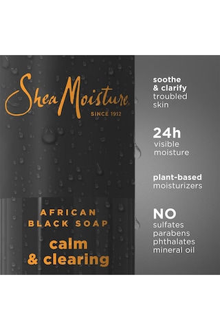 Shea Moisture African Black Soap Calm & Clearing Duş Jeli 532ml Ferah