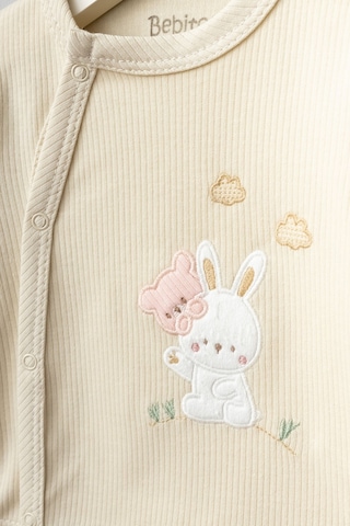 Bebitof Ayıcık Ve Tavşan Desenli 10 Parça Kutulu Hastane Çıkısı Seti Somon