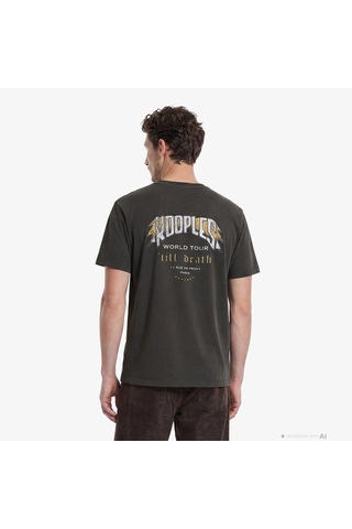 The Kooples Erkek Baskılı Gri T-shırt