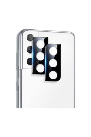 Samsung Uyumlu Galaxy S21 Fe Zore 3d Kamera Camı Siyah