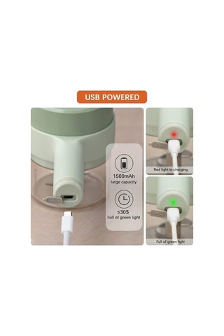 Ulzyvf Createtech Yeşil Sebze Kablosuz El Doğrayıcısı Ambition 4 1 Xb - Pratik Mutfak Yardımcısı Yeşil/ Yeşil