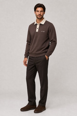 Redline Snap Erkek Regular Fit Düğmeli Kışlık Sweatshirt Kahve