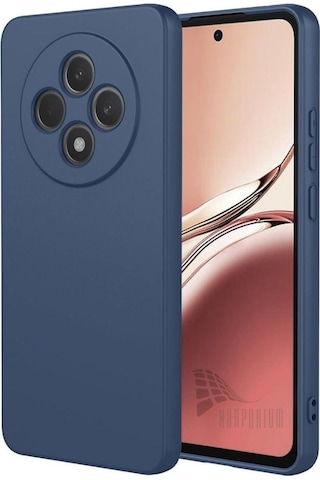 Oppo Reno 12F 5G Uyumlu Silikon Kılıf - Kamera Korumalı Esnek Pastel Renk Kapak - Lacivert