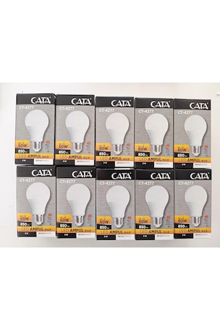 Cata 9w Ampul 6400k Beyaz Işık 10 Adet 10'lu Paket