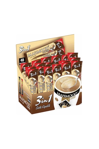 Mahmood Coffee 3'ü 1 Arada Sütlü Köpüklü Hazır Kahve 48'li 18 Gr