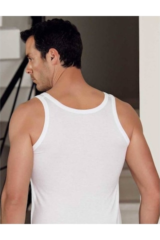 Lonca Tekstil Beyaz Erkek Atlet 6' Lı Paket