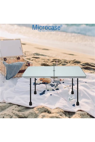 Microcase 25 Cm Metal Katlanabilir Masa Ve Sehpa Ayak Takımı 4 Adet - Al5058 Siyah